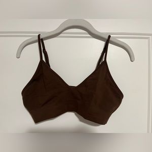 Skims Medium Cocoa Lounge Bralette